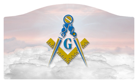 DASHELL-370-PK Masonic Lodge Clouds Pink